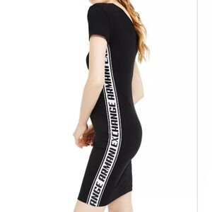 Armani Exchange Black Logo-tape T Dress Size S